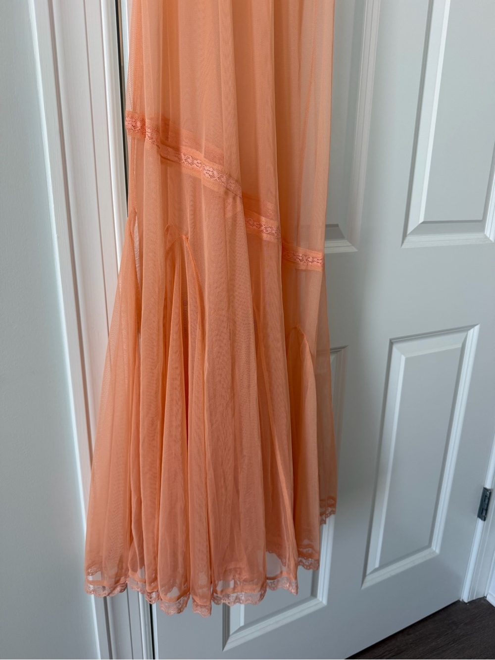 NWT Free People Intimately Coral Pink Slip Maxi Dress Size Small - Picture 5 of 7